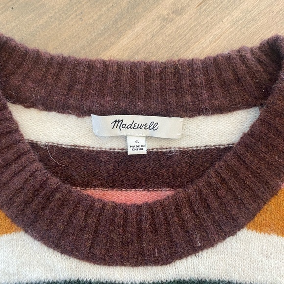 Madewell Stripped Sweater, Size Small - Picture 3 of 3